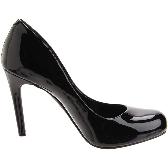 Jessica Simpson Black Patent Calie Round Toe Pump, Women's Size 5.5 - Picture 6 of 16